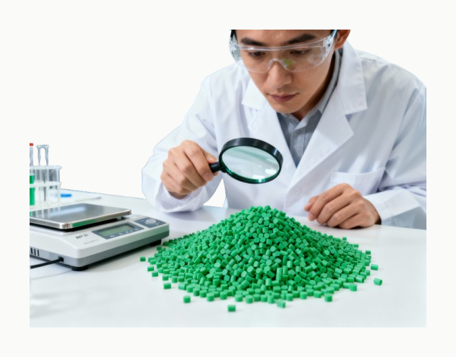 Quality inspection of recycled polypropylene granules