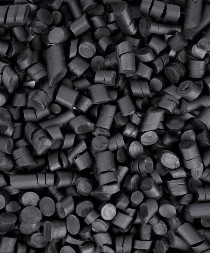Plant waste black polypropylene raffia granules, extrusion grade